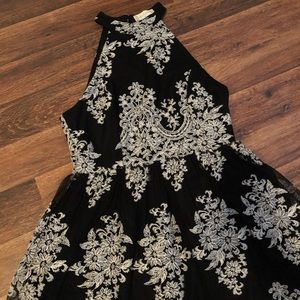 Black and White lace dress
